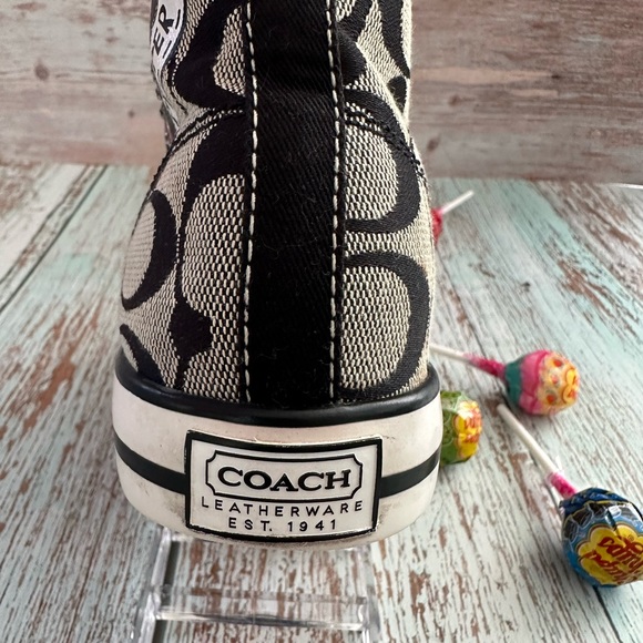 🔹Coach Women’s Black Printed Sneakers - Size 6B🔸 - Picture 8 of 16
